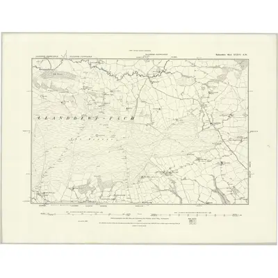 1887 Map of Radnorshire XXXVI.NW, 1888 Print