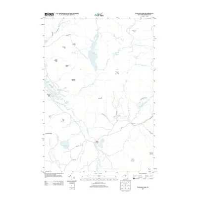 2013 Map of Ragged Lake, 2013 Print