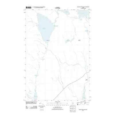 2011 Map of Ragged Mountain, 2011 Print