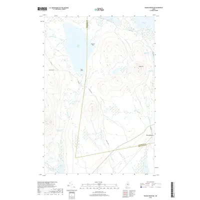 2018 Map of Ragged Mountain, 2018 Print