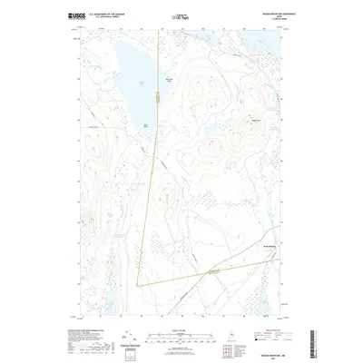 2021 Map of Ragged Mountain, 2021 Print