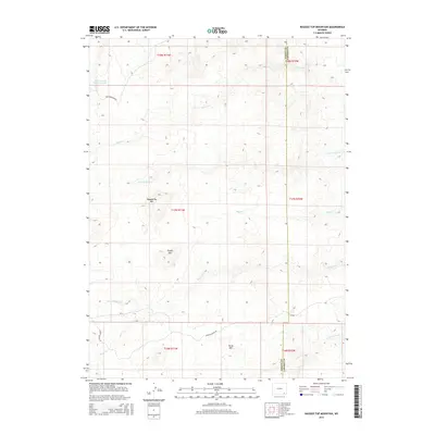 2015 Map of Ragged Top Mountain, 2015 Print