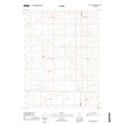 2017 Map of Ragged Top Mountain, 2017 Print