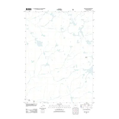 2012 Map of Raid Lake, 2012 Print