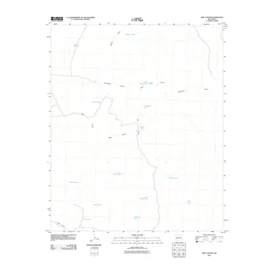 2010 Map of Rail Canyon, 2010 Print