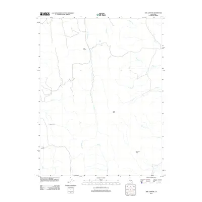 2012 Map of Rail Canyon, 2012 Print