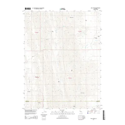 2015 Map of Rail Canyon, 2015 Print