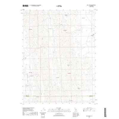 2018 Map of Rail Canyon, 2018 Print
