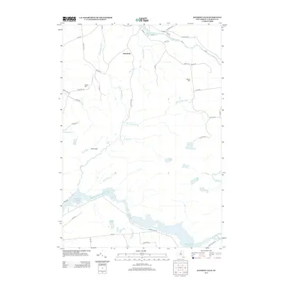 2013 Map of Rainbow Falls, 2013 Print