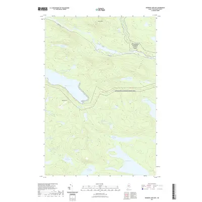 2021 Map of Rainbow Lake East, 2021 Print