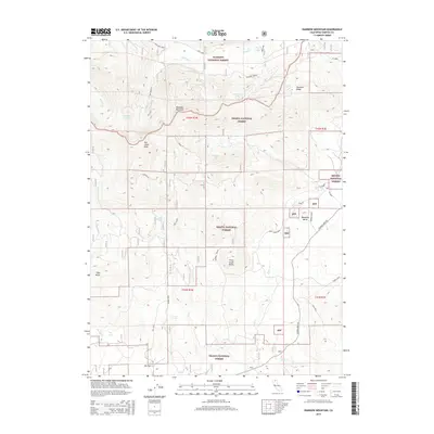 2015 Map of Rainbow Mountain, 2015 Print