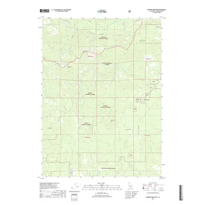2018 Map of Rainbow Mountain, 2018 Print