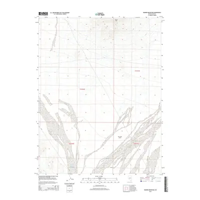 2014 Map of Rainier Mountain, 2014 Print