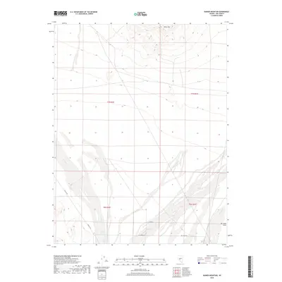 2018 Map of Rainier Mountain, 2018 Print