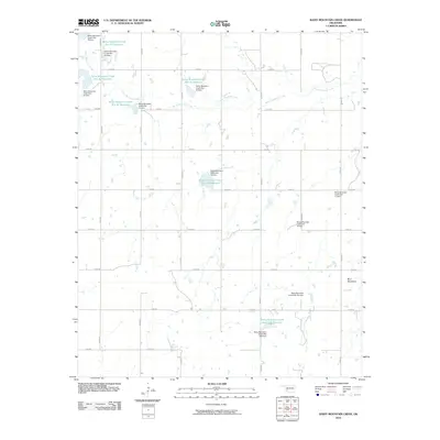 2010 Map of Rainy Mountain Creek, 2010 Print