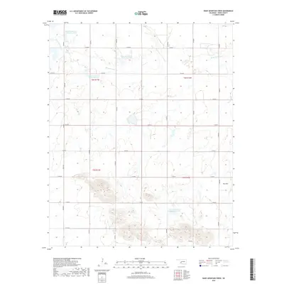 2018 Map of Rainy Mountain Creek, 2018 Print