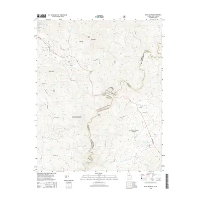 2014 Map of Rainy Mountain, 2014 Print