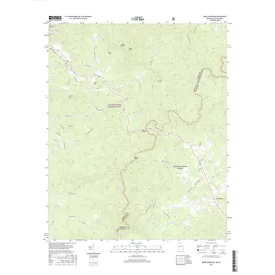 2017 Map of Rainy Mountain, 2017 Print