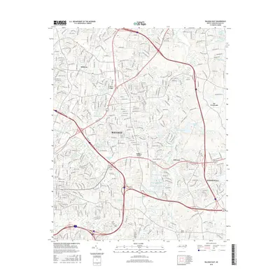 2016 Map of Raleigh East, 2016 Print