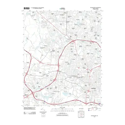 2010 Map of Raleigh West, 2010 Print