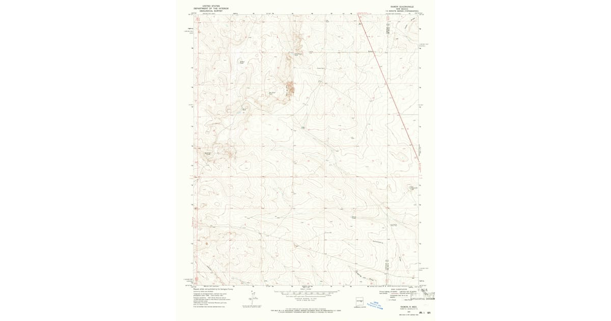 Census Ramon Map 1967 Map of Ramon, NM — High-Res | Pastmaps