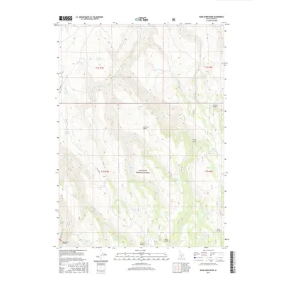 2017 Map of Rams Horn Ridge, 2017 Print