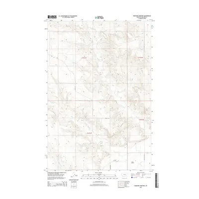 2014 Map of Rancher Cemetery, 2014 Print