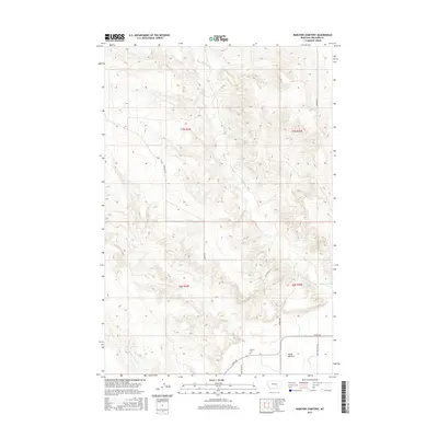 2017 Map of Rancher Cemetery, 2017 Print