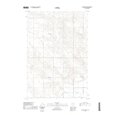 2020 Map of Rancher Cemetery, 2020 Print