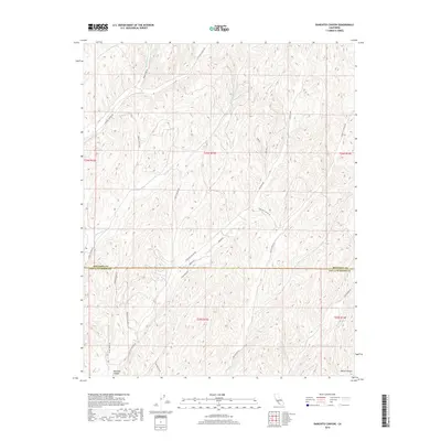 2018 Map of Ranchito Canyon, 2018 Print