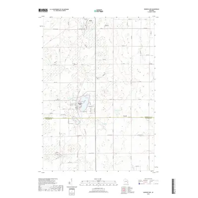 2018 Map of Random Lake, 2018 Print