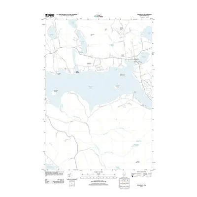 2011 Map of Rangeley, 2011 Print