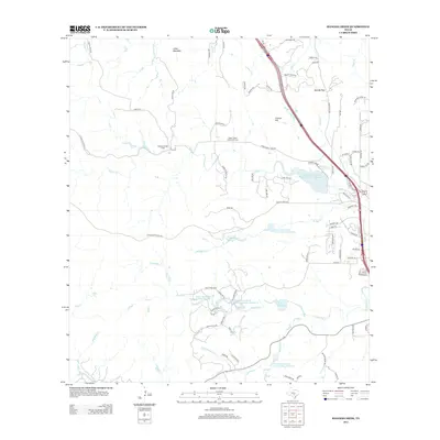 2013 Map of Ranger Creek, 2013 Print