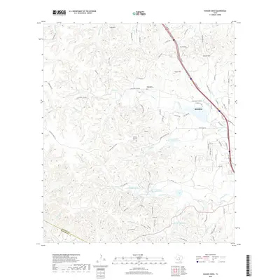 2019 Map of Ranger Creek, 2019 Print