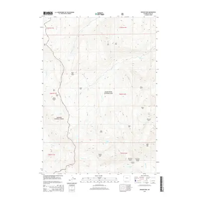 2015 Map of Ranger Peak, 2015 Print
