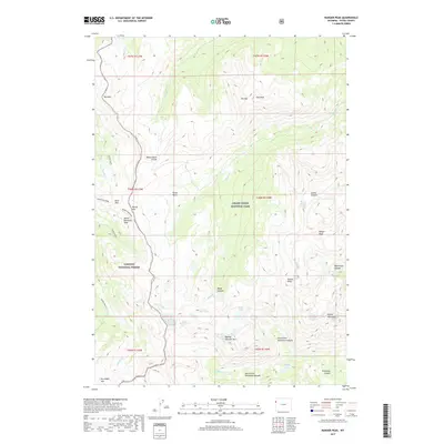 2017 Map of Ranger Peak, 2017 Print