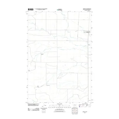 2011 Map of Rapelje, 2011 Print