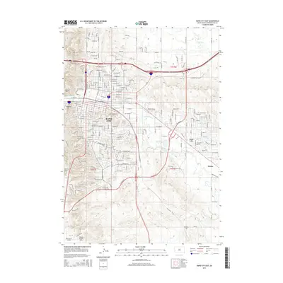2015 Map of Rapid City East, 2015 Print