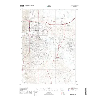 2017 Map of Rapid City East, 2017 Print
