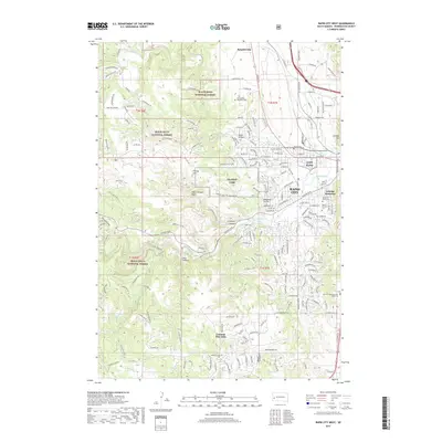 2017 Map of Rapid City West, 2017 Print