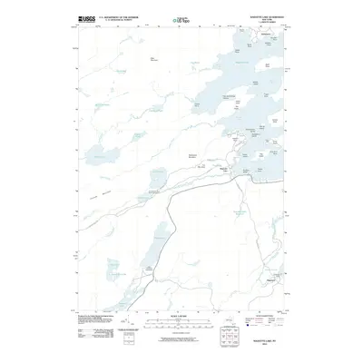 2010 Map of Raquette Lake, 2010 Print