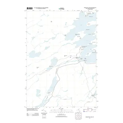 2013 Map of Raquette Lake, 2013 Print