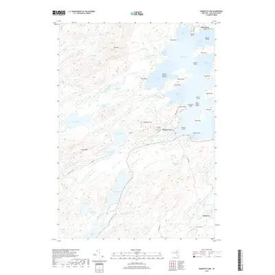 2019 Map of Raquette Lake, 2019 Print