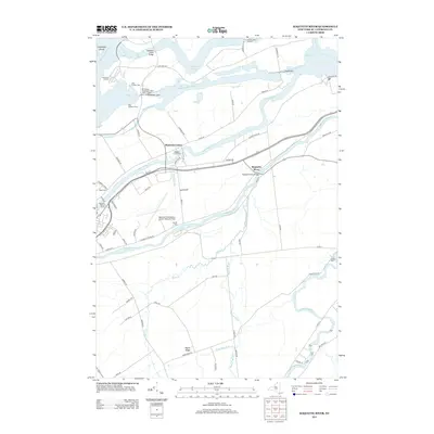 2013 Map of Raquette River, 2013 Print