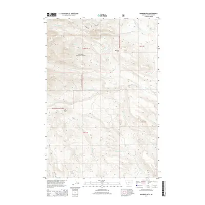 2014 Map of Raspberry Butte, 2014 Print