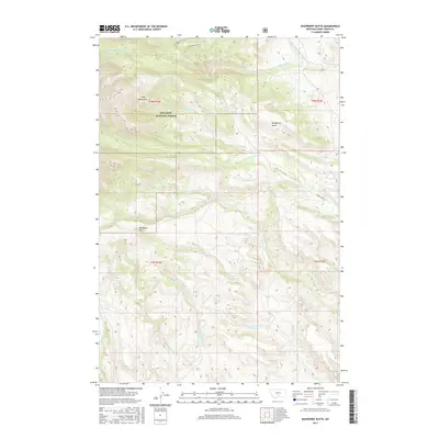 2017 Map of Raspberry Butte, 2017 Print