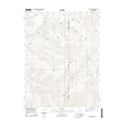 2014 Map of Rat Hole Ridge, 2014 Print