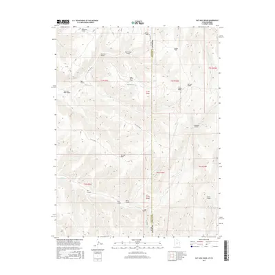 2017 Map of Rat Hole Ridge, 2017 Print