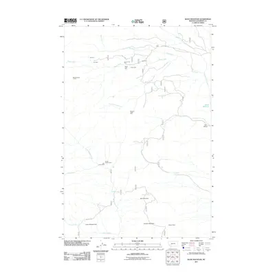 2011 Map of Ratio Mountain, 2011 Print