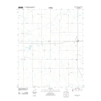 2012 Map of Ratliff City, 2012 Print
